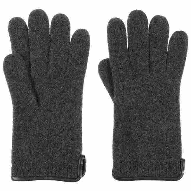 mens black wool gloves