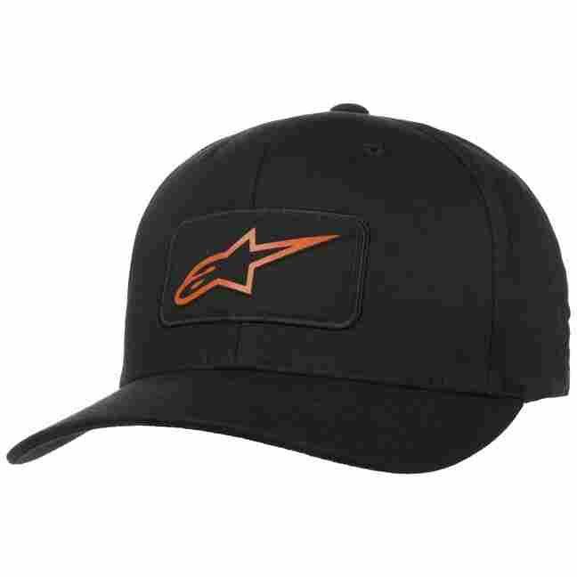 Alpinestars Ageless courbe Flexfit Cap Noir/Blanc Logo Baseball Hat 