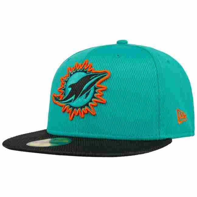 59Fifty Sideline 21 Dolphins Cap by New 