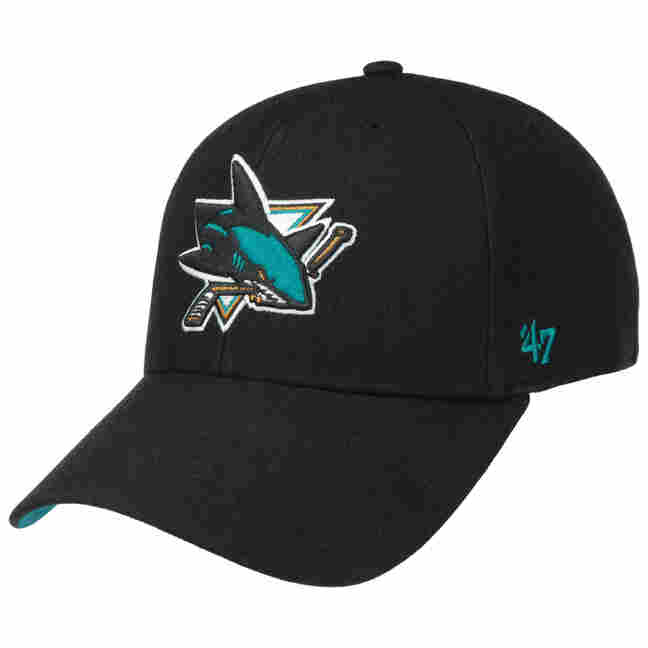 47 Brand NHL San Jose Sharks Snapback Cap In White And Orange for Men