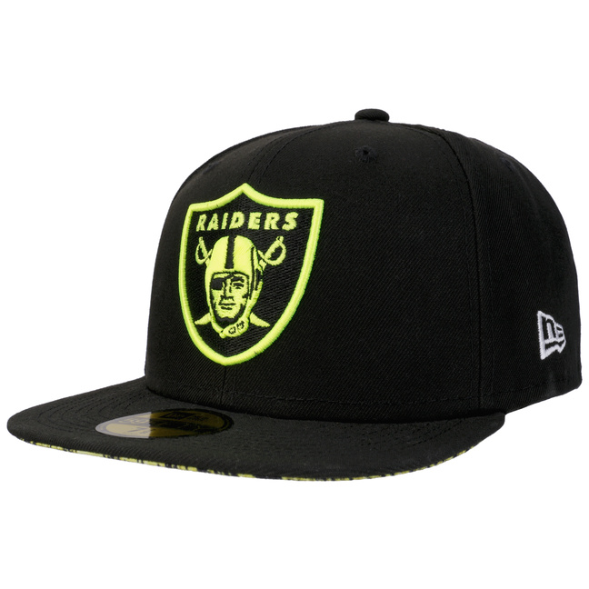 Raiders fitted hat top